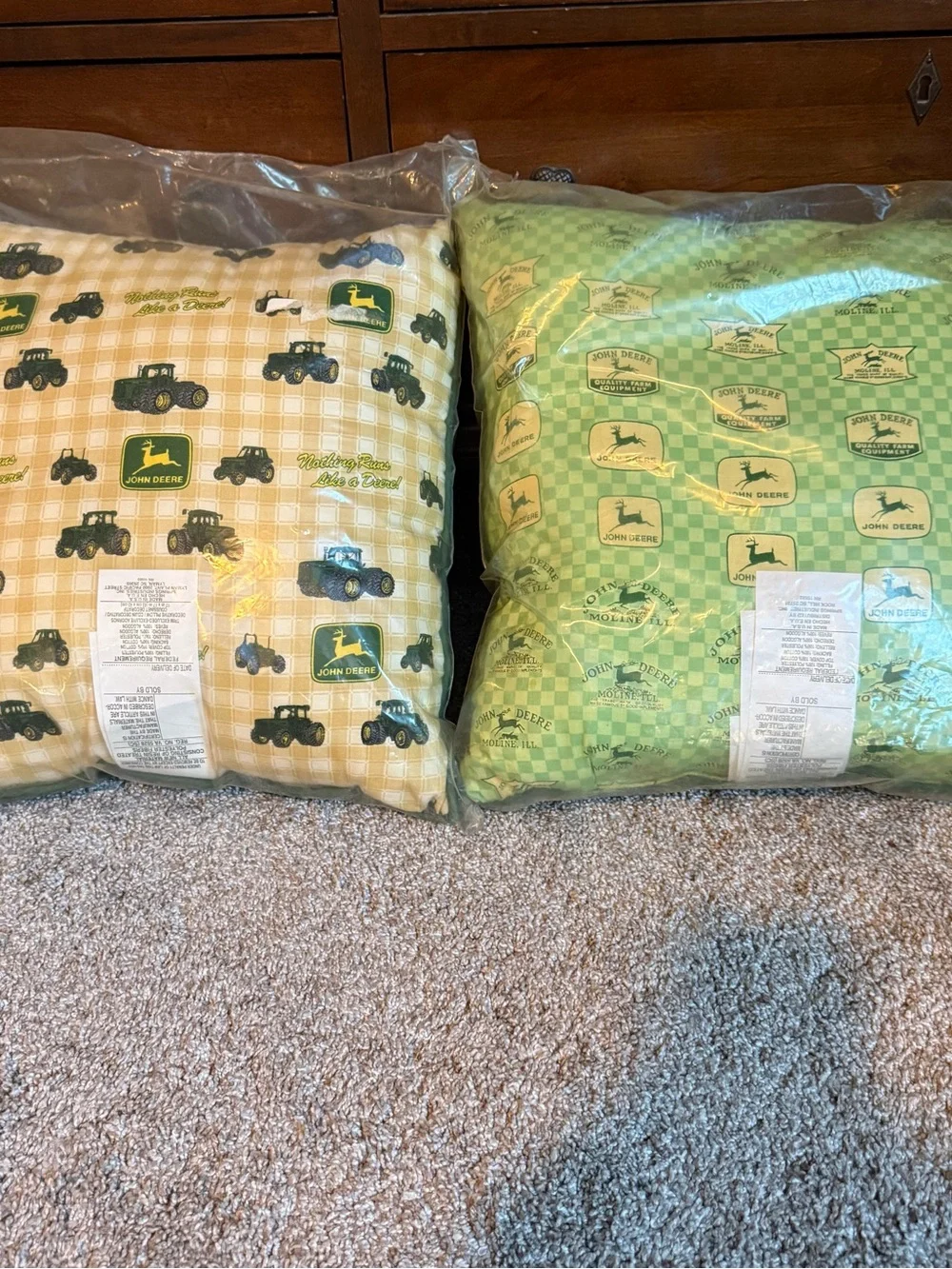 John Deere decorative throw